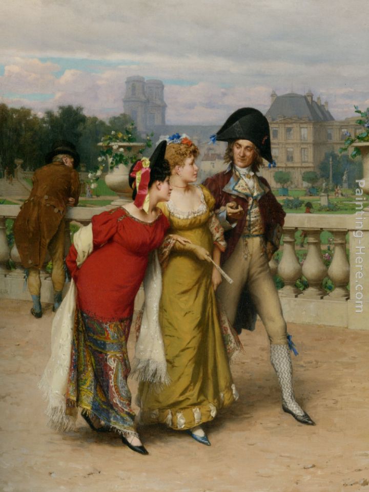 The Promenade painting - Frederick Hendrik Kaemmerer The Promenade art painting